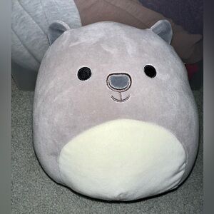 Squishmallows Gray Wombat Stuffed Animal